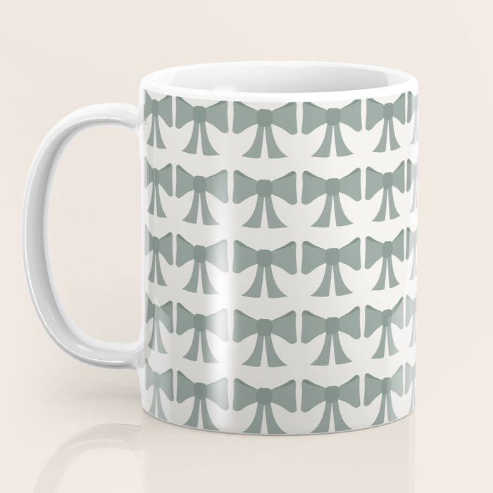 Vintage Bows II Green Coffee Mug Gallery Image 3
