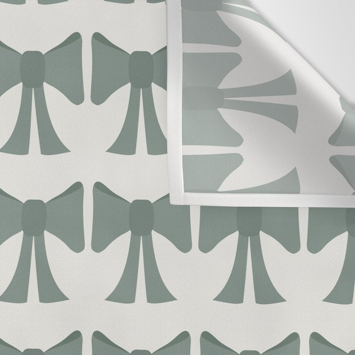 Vintage Bows II Green Wall Tapestry Gallery Image 3