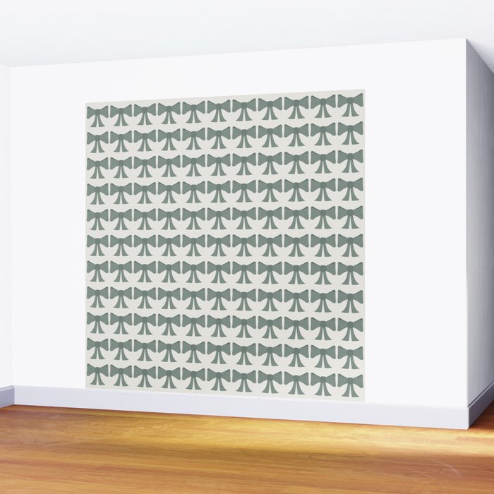 Vintage Bows II Green Wall Mural Gallery Image 2