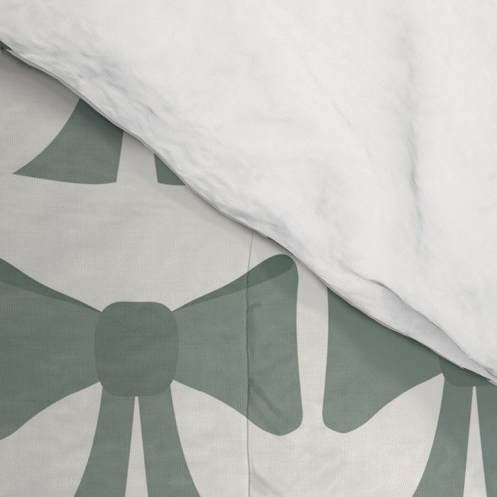 Vintage Bows II Green Comforter Gallery Image 4