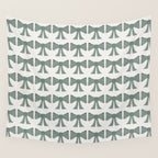 Vintage Bows II Green Wall Tapestry Gallery Image 4