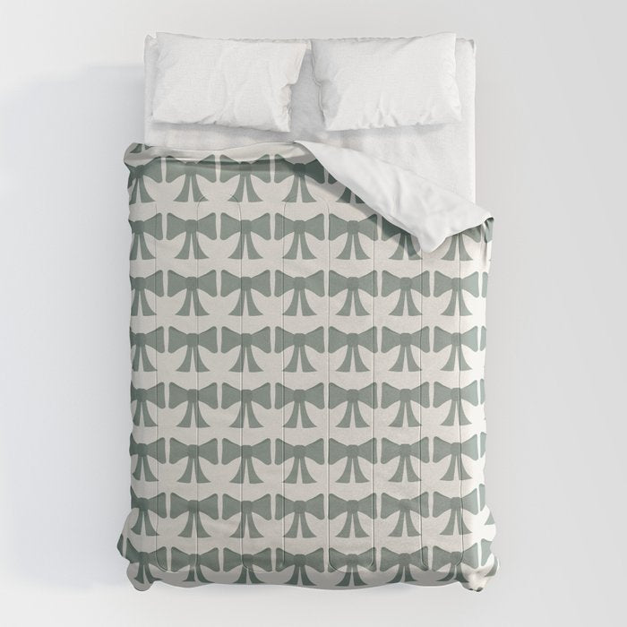 Vintage Bows II Green Comforter Gallery Image 6