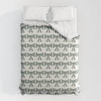 Vintage Bows II Green Duvet Cover Gallery Image 6