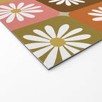 Checkered Daisies - 70s Citrus Welcome Mat Gallery Image 2