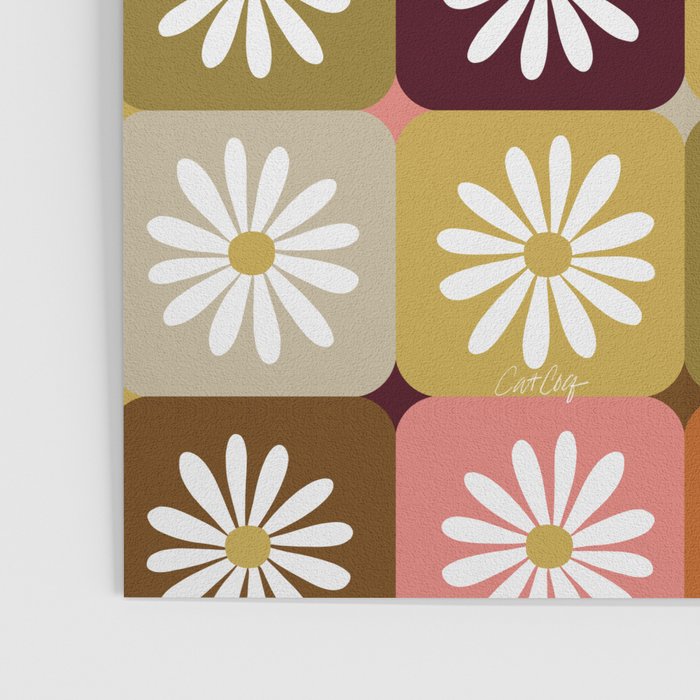 Checkered Daisies - 70s Citrus Poster Gallery Image 3