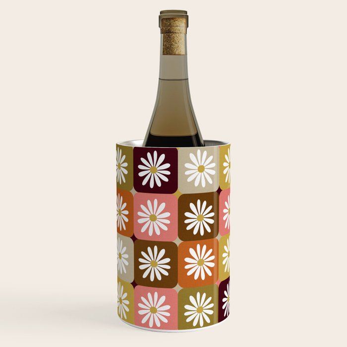 Checkered Daisies - 70s Citrus Wine Chiller Gallery Image 2