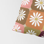 Checkered Daisies - 70s Citrus Pillow Sham Gallery Image 4
