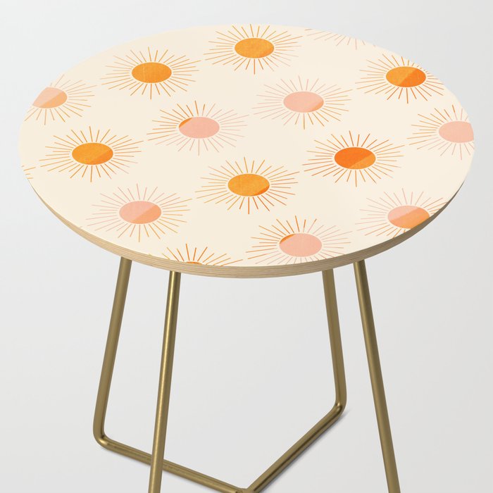 Sherbet Sunnies | Boho Sun Pattern Side Table Gallery Image 2