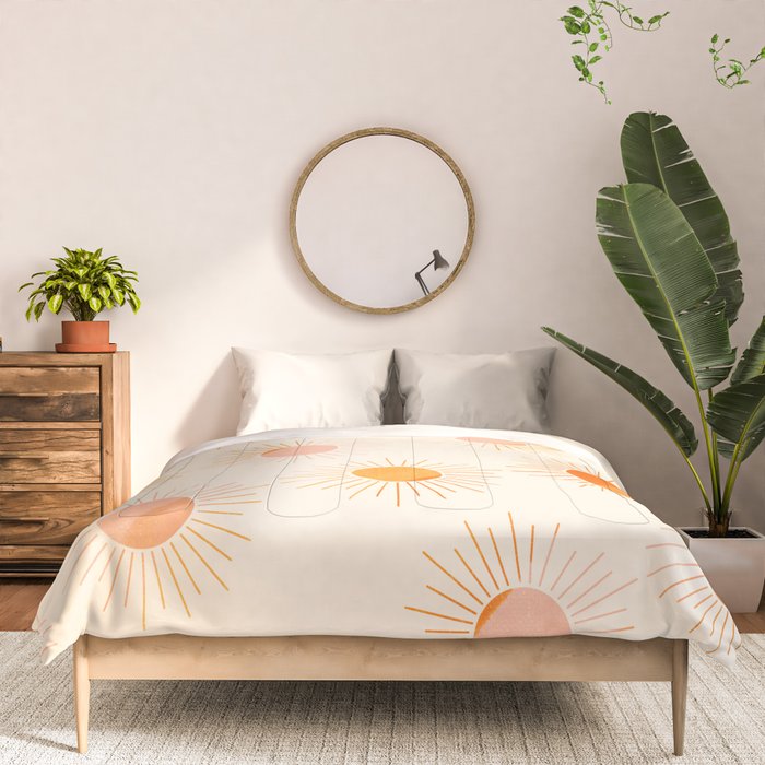 Sherbet Sunnies | Boho Sun Pattern Comforter Gallery Image 3