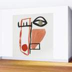 Abstract Face Wall Mural Gallery Image 2