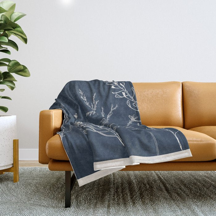 Minimalist Grass 1 Throw Blanket Gallery Image 1