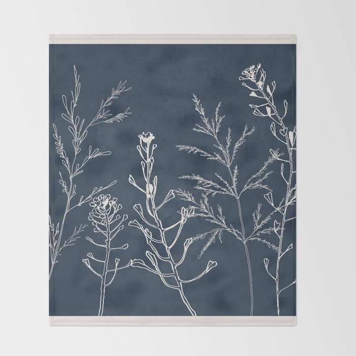 Minimalist Grass 1 Throw Blanket Gallery Image 2
