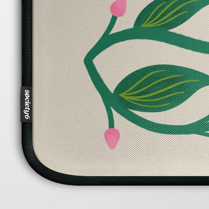 Symmetrical Flowers 2 Laptop Sleeve Gallery Image 3
