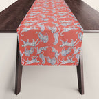 Fashionable white leopards  Table Runner Gallery Image 1