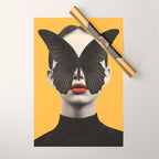 BLACK BUTTERFLY 2 Wrapping Paper Gallery Image 1