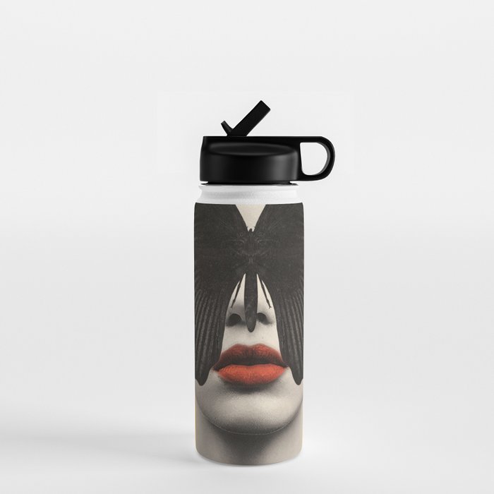 BLACK BUTTERFLY 2 Water Bottle Gallery Image 1