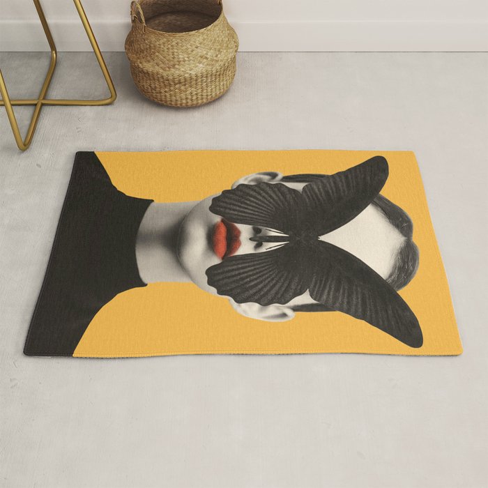 BLACK BUTTERFLY 2 Rug Gallery Image 1