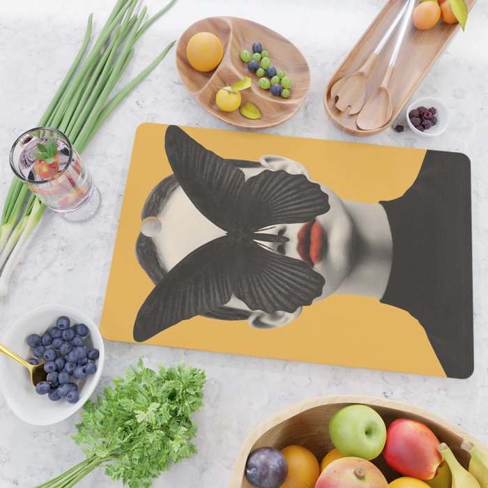 BLACK BUTTERFLY 2 Cutting Board Gallery Image 2