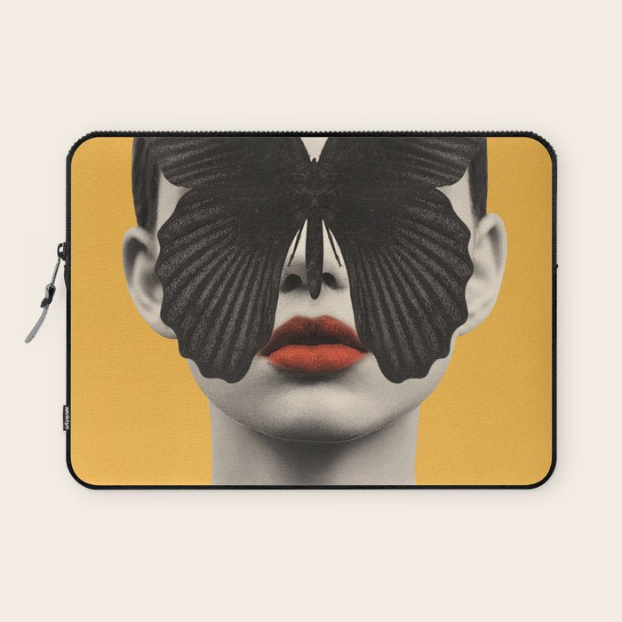 BLACK BUTTERFLY 2 Laptop Sleeve Gallery Image 1