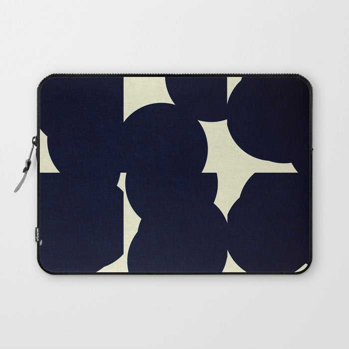 Abstract Black shape Laptop Sleeve Gallery Image 1