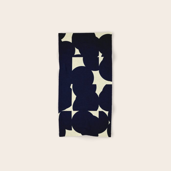 Abstract Black shape Bath Towel Gallery Image 1