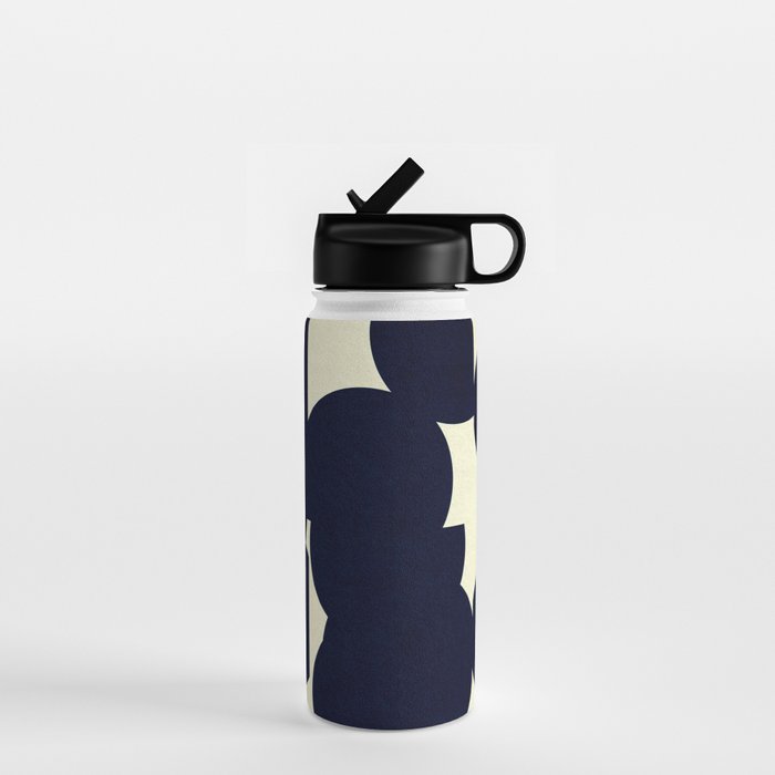 Abstract Black shape Water Bottle Gallery Image 1