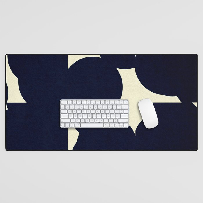 Abstract Black shape Desk Mat Gallery Image 1