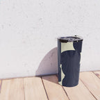 Abstract Black shape Travel Mug Gallery Image 4