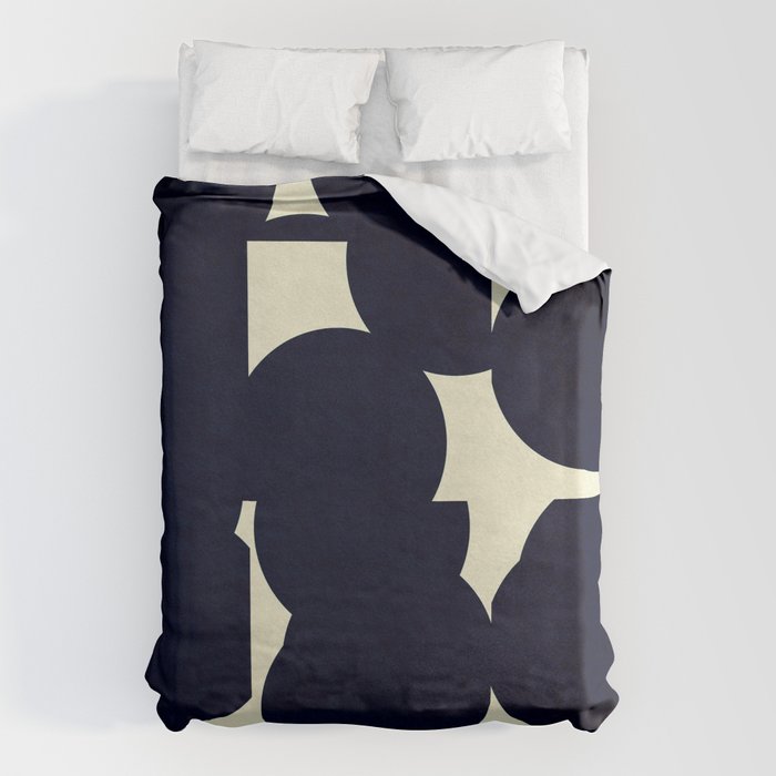 Abstract Black shape Duvet Cover Gallery Image 6