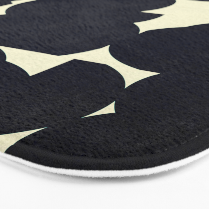 Abstract Black shape Bath Mat Gallery Image 3