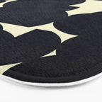 Abstract Black shape Bath Mat Gallery Image 3