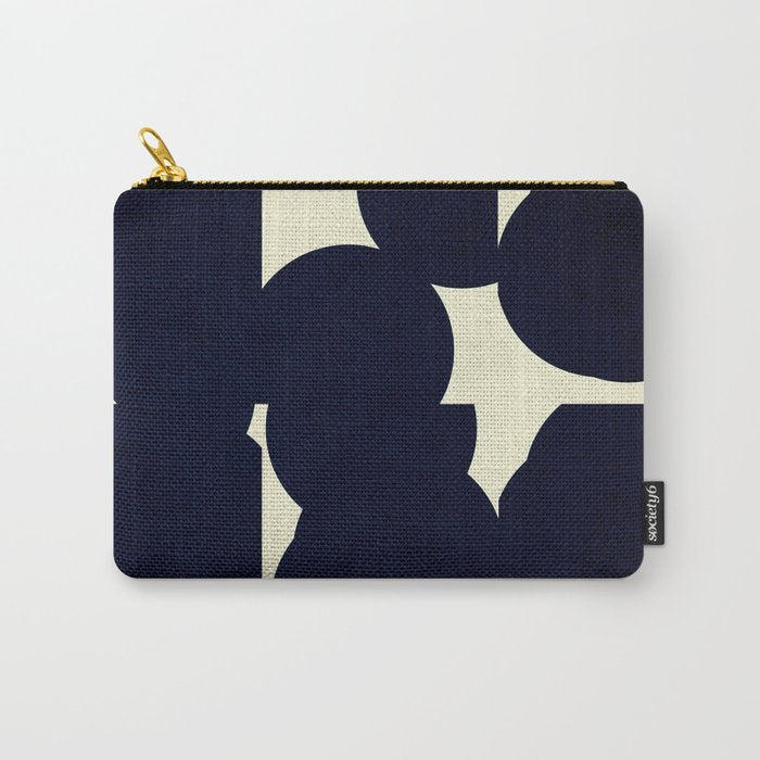 Abstract Black shape Carry All Pouch Gallery Image 1