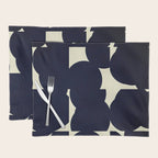 Abstract Black shape Placemat Gallery Image 1