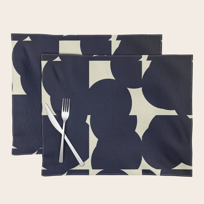 Abstract Black shape Placemat Gallery Image 1