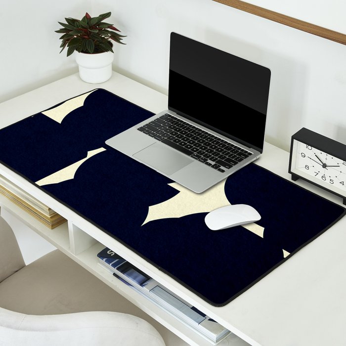 Abstract Black shape Desk Mat Gallery Image 2
