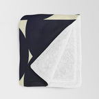 Abstract Black shape Throw Blanket Gallery Image 3