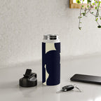 Abstract Black shape Water Bottle Gallery Image 4