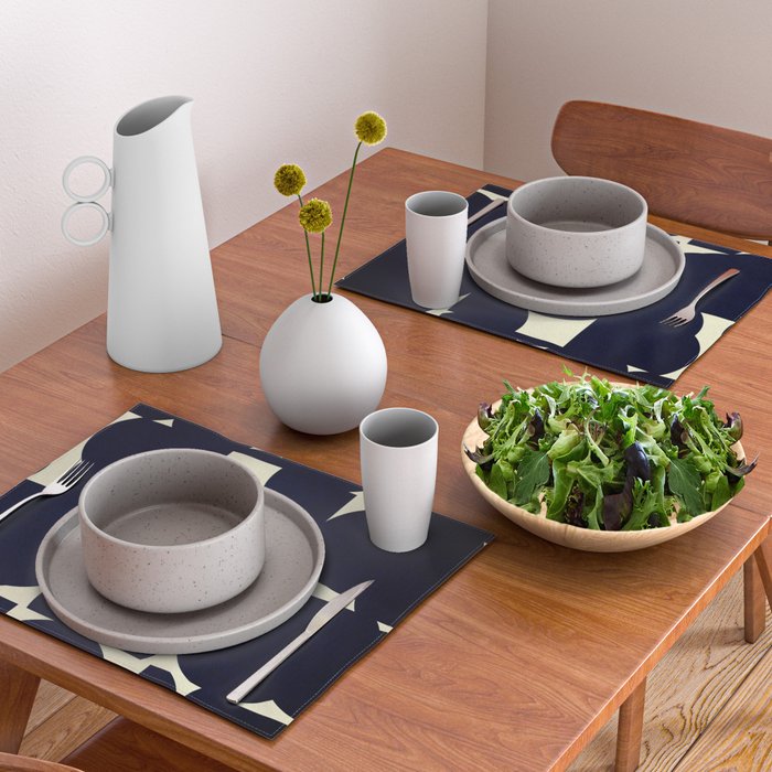 Abstract Black shape Placemat Gallery Image 2