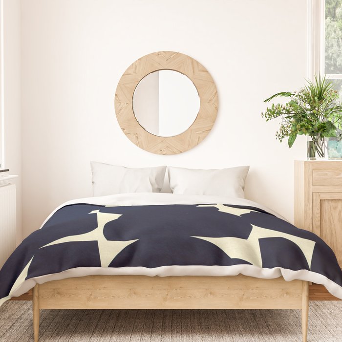 Abstract Black shape Duvet Cover Gallery Image 3