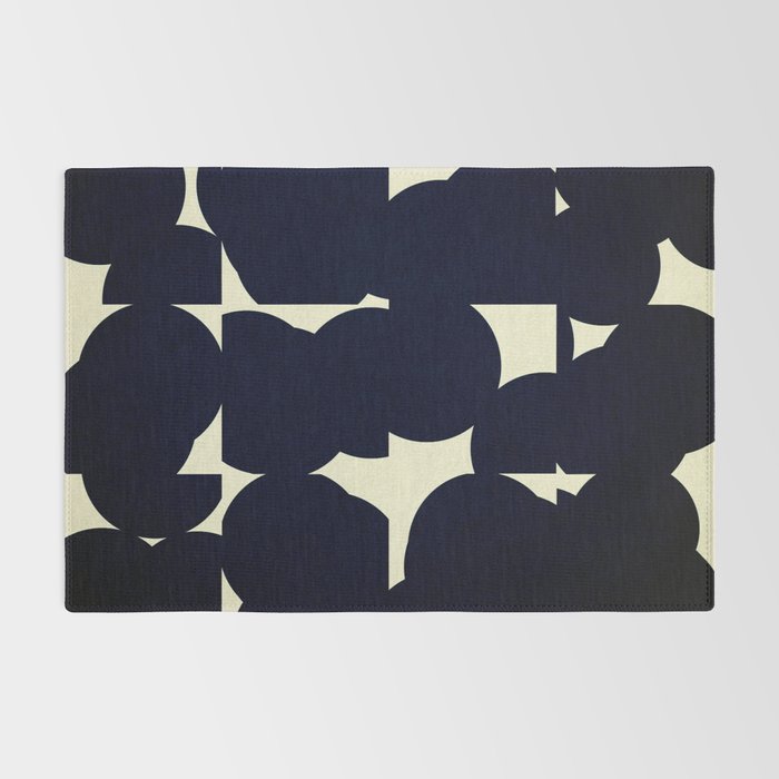 Abstract Black shape Rug Gallery Image 2