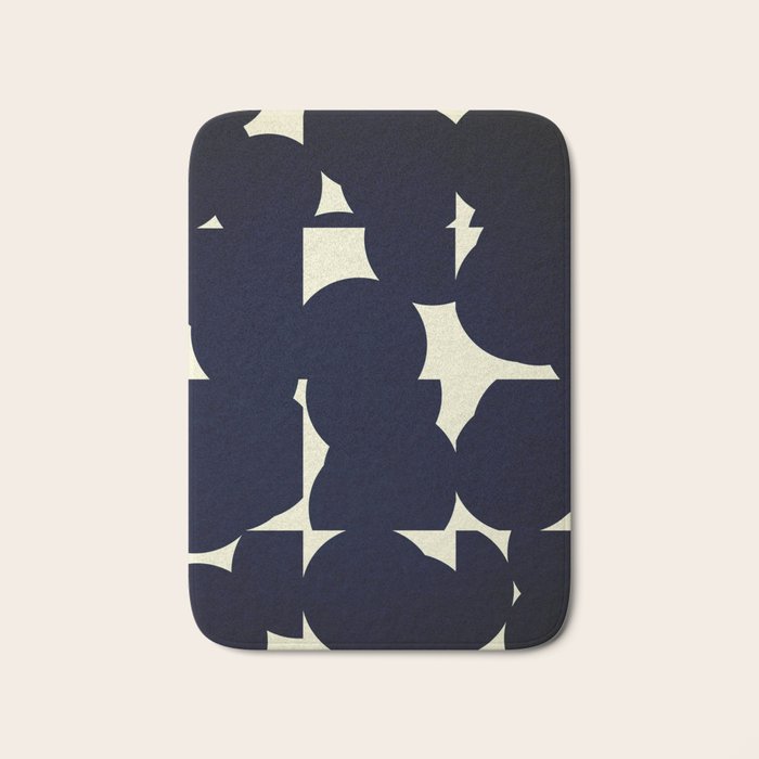 Abstract Black shape Bath Mat Gallery Image 1