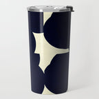Abstract Black shape Travel Mug Gallery Image 2
