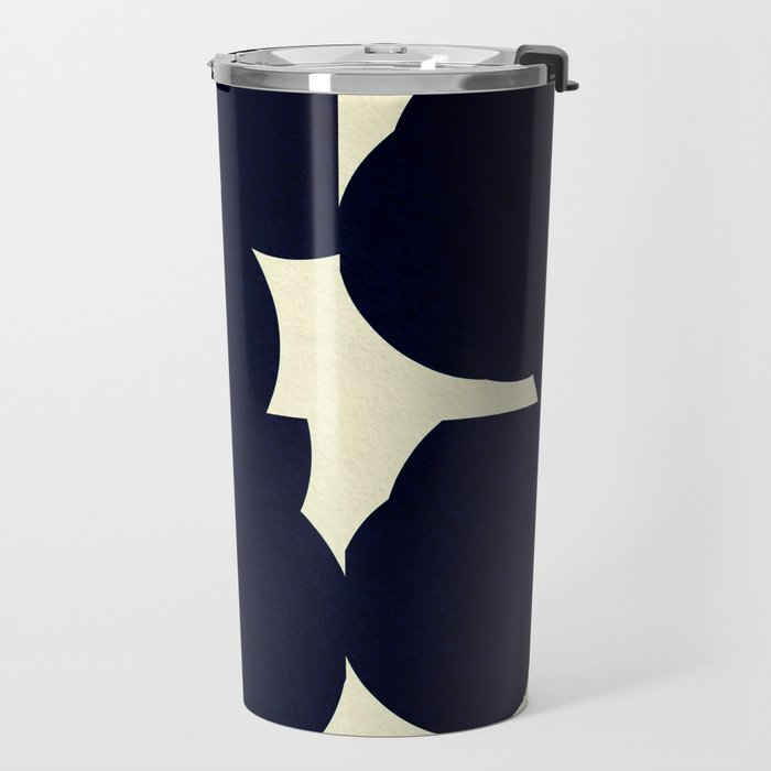 Abstract Black shape Travel Mug Gallery Image 2