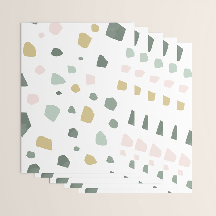 terrazzo stracciatella marble texture decorative pattern Wrapping Paper Gallery Image 3