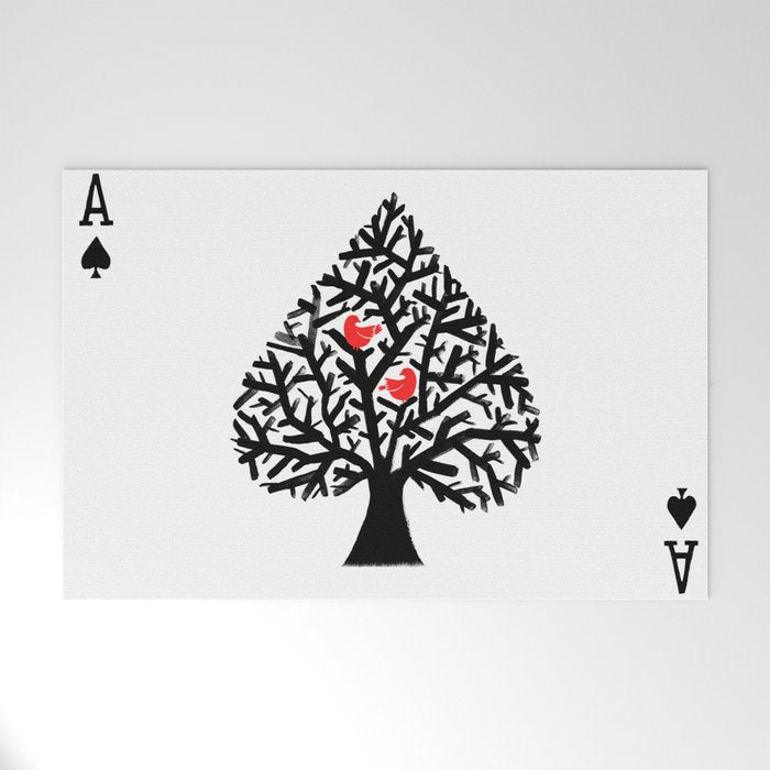 Ace of spade Welcome Mat Gallery Image 1