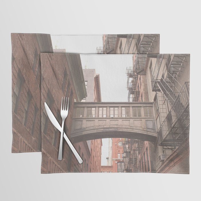 New York City Photography Staple Street Sky Bridge Placemat Gallery Image 1