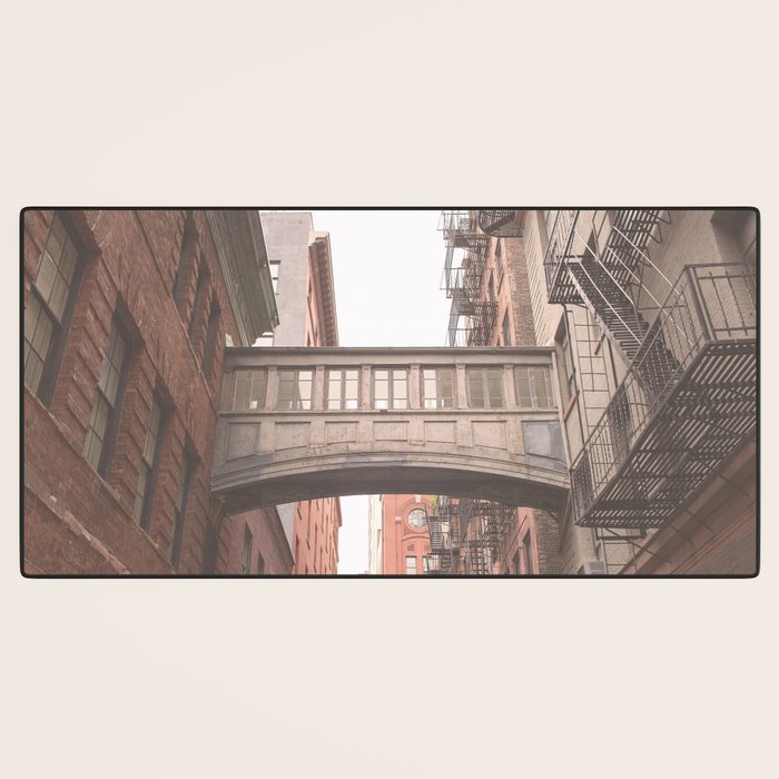 New York City Photography Staple Street Sky Bridge Desk Mat Gallery Image 3