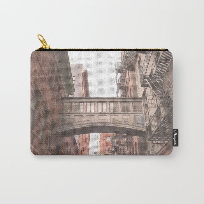 New York City Photography Staple Street Sky Bridge Carry All Pouch Gallery Image 1