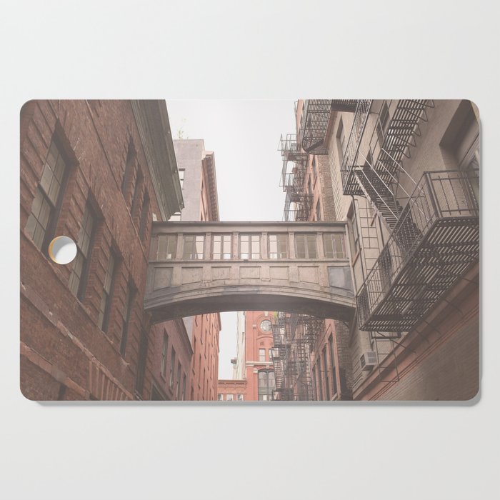 New York City Photography Staple Street Sky Bridge Cutting Board Gallery Image 1