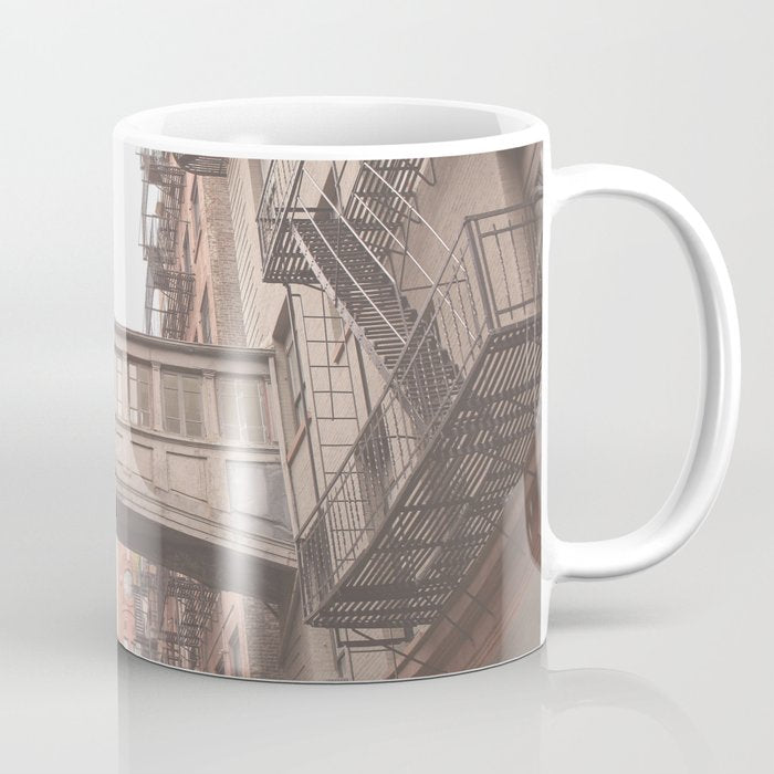 New York City Photography Staple Street Sky Bridge Coffee Mug Gallery Image 1